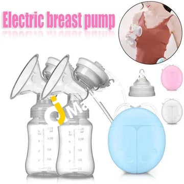 Electric Breast Pump Automatic Double Intelligent Microcomputer Baby Feeding With Free 2 Milk Pads